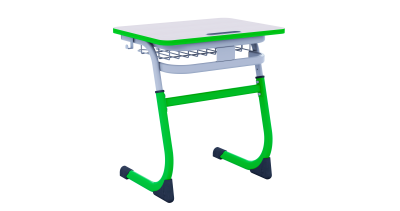 Парта SMARTY одноместная регулируемая по высоте (антивандальная) 5-7